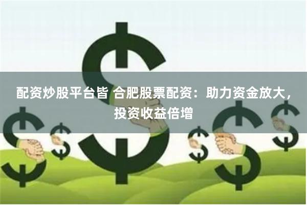 配资炒股平台皆 合肥股票配资：助力资金放大，投资收益倍增